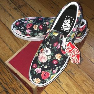 Vans classic slip on floral